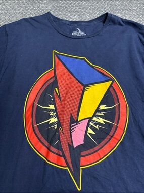 Power Rangers Tee in Navy with Red, Yellow, Blue & Pink